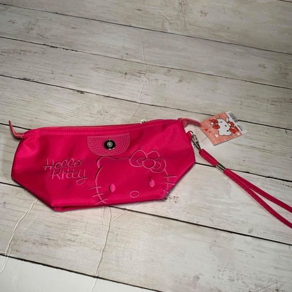 Hello Kitty Handbags - Hello kitty HOT PINK pouch bag makeup bag cosmetic bag toiletry bag